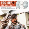 Ergodyne Skullerz ODIN Anti-Scratch , Enhanced Anti-Fog Safety Glasses, Black Frame, Clear Polycarbonate Lens 50405